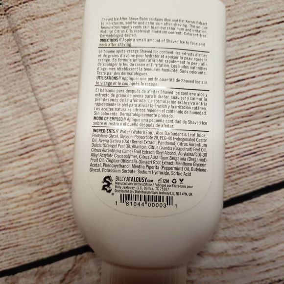 BILLY JEALOUSY Shaved Ice After Shave Cooling Lotion - Picture 3 of 5